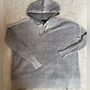 American Eagle Grey Knit Hoodie
